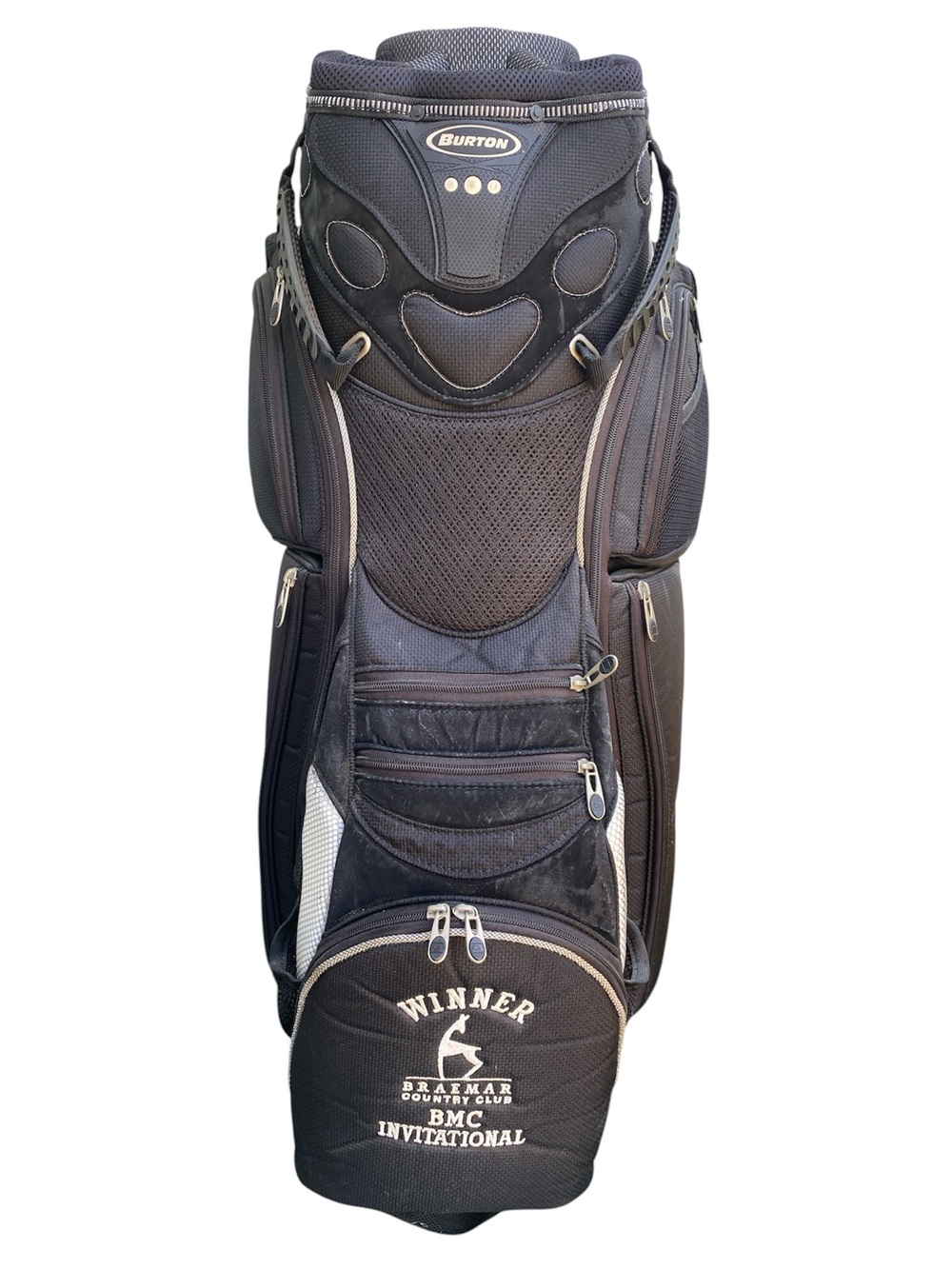 Burton Black Golf Bag with Multiple Pockets